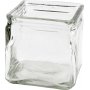 Quadratische Teelichthalter - 10 x 10 cm - 12 Stk
