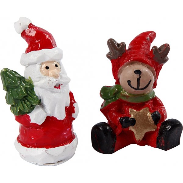 Minifiguren - Weihnachtsmann - Rentier und Schneemann Minifiguren - Weihnachtsmann - Rentier und Schneemann