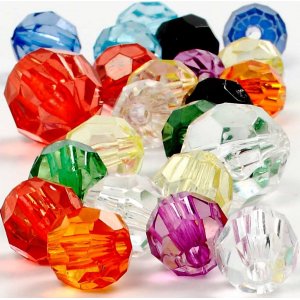 Facettierte Kunststoffperlen - 125 ml Facettierte Kunststoffperlen - 125 ml
