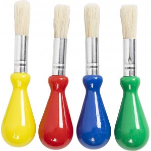 Kinderpinsel mit Ballongriffen - rund - 4 Stk Kinderpinsel mit Ballongriffen - rund - 4 Stk