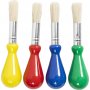 Kinderpinsel mit Ballongriffen - rund - 4 Stk