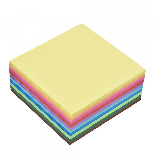 Faltbltter - Tangram 10 x 10 cm - 500 Blatt / 70 g / m 10 Farben / gemischt
