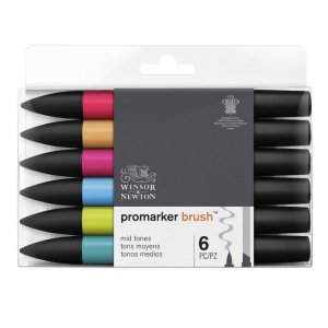 BrushMarker W&N - Midtones 6 Stifte BrushMarker W&N - Midtones 6 Stifte