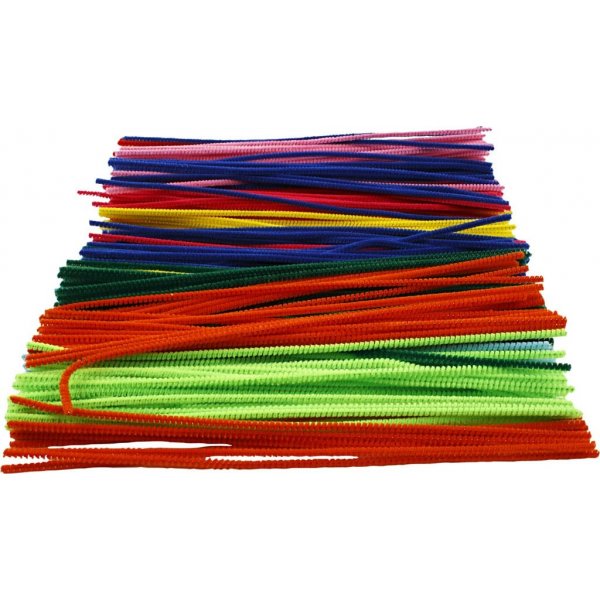 Pfeifenreiniger - 4 mm - gemischte Farben - 300 Stk