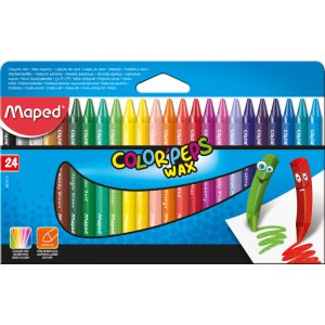 Kreidepinsel - Maped - Color'Peps 24 Wachsmalstifte Kreidepinsel - Maped - Color'Peps 24 Wachsmalstifte