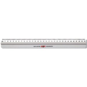 Aluminiumlineal mit griffigem Griff 30 cm Aluminiumlineal mit griffigem Griff 30 cm