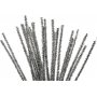 Pfeifenreiniger - 6 mm - Silber - Glitzer - 24 Stk