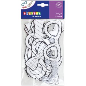 Partyset Brillenbinder & Fliege 12-tlg Partyset Brillenbinder & Fliege 12-tlg