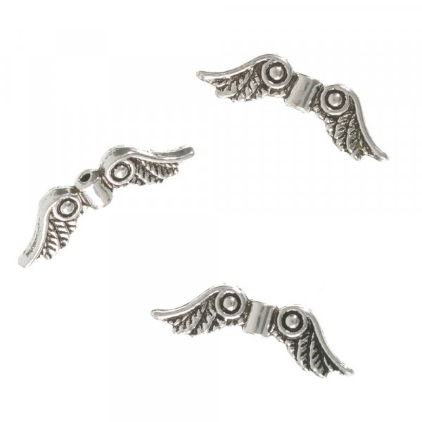 Flgelperlen 10er-Pack - Silber