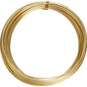 Aluminiumdraht - Ø2 mm - Gold - 10 m Aluminiumdraht - Ø2 mm - Gold - 10 m