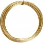 Aluminiumdraht - 2 mm - Gold - 10 m