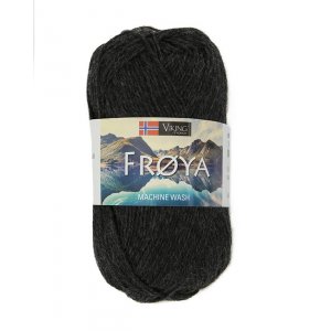 Wikingergarn Fröya 50g - Schwarzgrau (227) Wikingergarn Fröya 50g - Schwarzgrau (227)