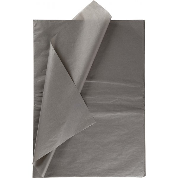 Seidenpapier - dunkelgrau - 50 x 70 cm - 14 g - 25 Blatt