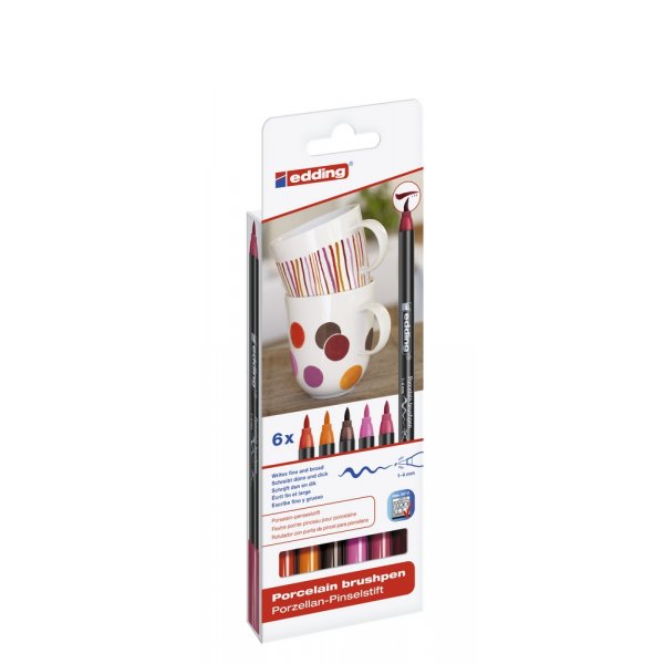 Edding 4200 Porzellanstift - warme Farben