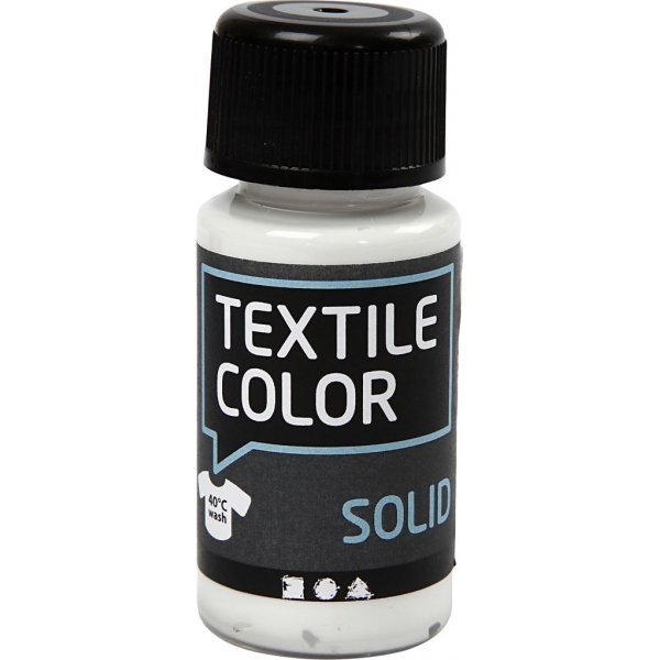 Textil Feste Textilfarbe - wei - deckend - 50 ml