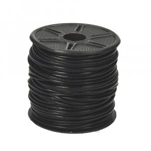 Lederband ø 1,5 mm - schwarz 25 m Lederband ø 1,5 mm - schwarz 25 m