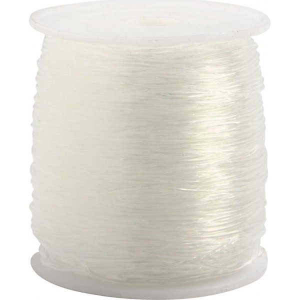 Elastischer Schmuckfaden - 0,8 mm - rund - 100 m