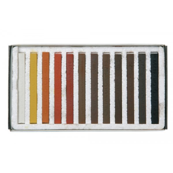 Pastellkreiden-SetCretacolor Set Braun/Rot - 12 Buntstifte