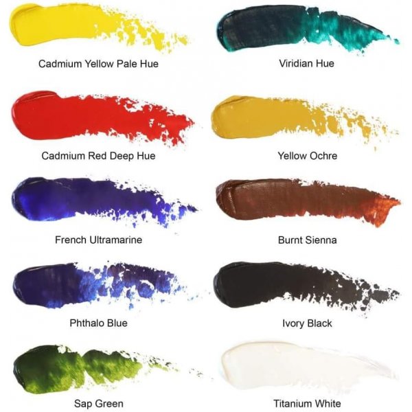 lfarbe W&N Winton - Set 10x37 ml