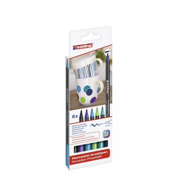 Edding 4200 Porzellanstift - Coole Farben
