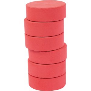 Farbpucks 44 mm - rot - 6 Stk Farbpucks 44 mm - rot - 6 Stk