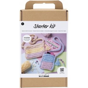 DIY-Kit Häkeln, gemischte Farben, Taschen starten DIY-Kit Häkeln, gemischte Farben, Taschen starten