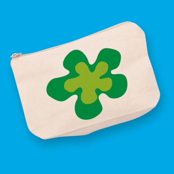 Reiverschlusstasche, 12x8 cm, 100 % Baumwolle