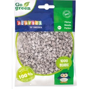 Röhrenperlen Go Green 1000 Stück Grau Röhrenperlen Go Green 1000 Stück Grau