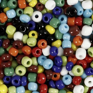 Rocailleperlen - gemischte Farben - 130 g Rocailleperlen - gemischte Farben - 130 g