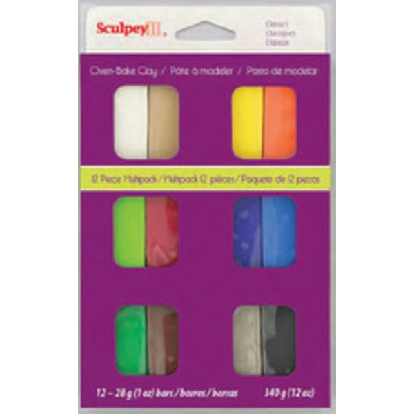 Sculpey Clay Multipack 28g - Klassisch