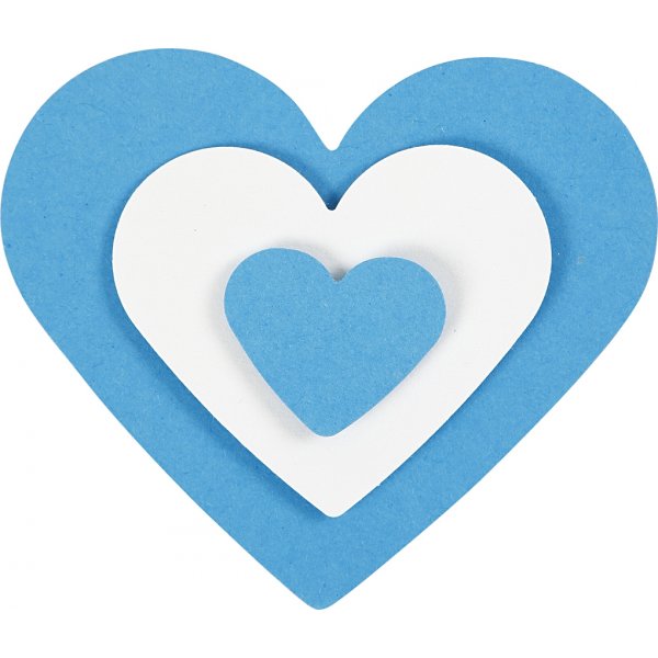 Schicht-auf-Schicht-Stanzer - Breite Herzen - 3 Stk