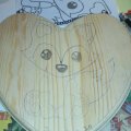 Kundenbild Holzschild 19,5 x 19 cm - unbehandeltes Herz