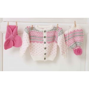 Strickmuster - Strickjacke, Mütze und Schal Strickmuster - Strickjacke, Mütze und Schal
