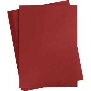 Farbiger Karton - dunkelrot - A2 - 180 g - 100 Blatt Farbiger Karton - dunkelrot - A2 - 180 g - 100 Blatt