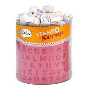 Stempel Stampo 103+1 Teile - Alphabet Stempel Stampo 103+1 Teile - Alphabet