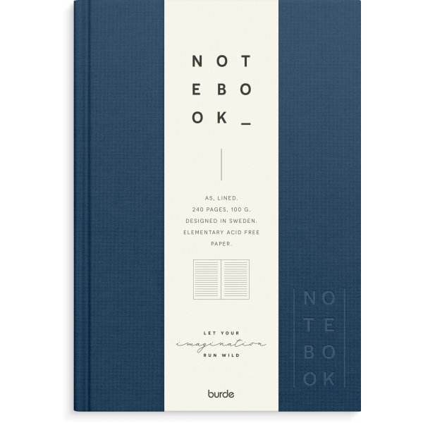 Notizbuch - Textil - liniert A5 - Hardcover