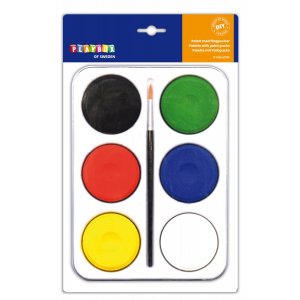 Palette mit Farbpucks Palette mit Farbpucks