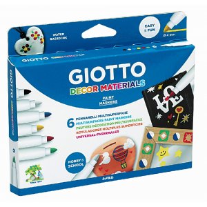 Markierstifte Giotto Decor Material - 6er-Pack Markierstifte Giotto Decor Material - 6er-Pack