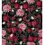 Gemusterter Jersey - Dahlia bordeaux