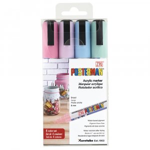 ZIG Posterman 6mm Pastell 4/Geldbeutel ZIG Posterman 6mm Pastell 4/Geldbeutel