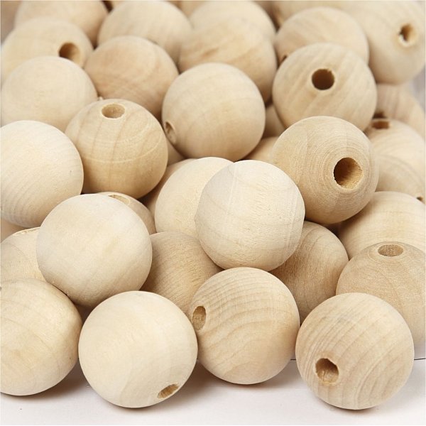 Holzperlen - 20 mm - 200 Stk