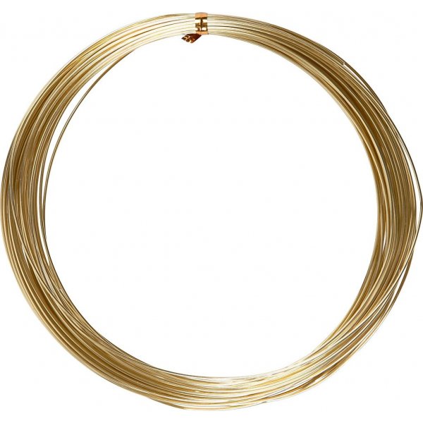 Aluminiumdraht - 1 mm - Gold - 16 m