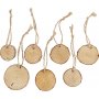 Holzbretter mit Schnur - 7 Stk