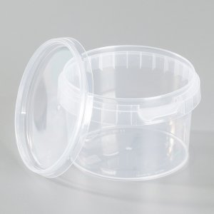Leerbehälter ø 95 mm h 65 mm - 20er-Pack - transparent 280 ml Leerbehälter ø 95 mm h 65 mm - 20er-Pack - transparent 280 ml