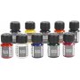 Glasfarbe transparent - Mischfarben - 10 x 30 ml