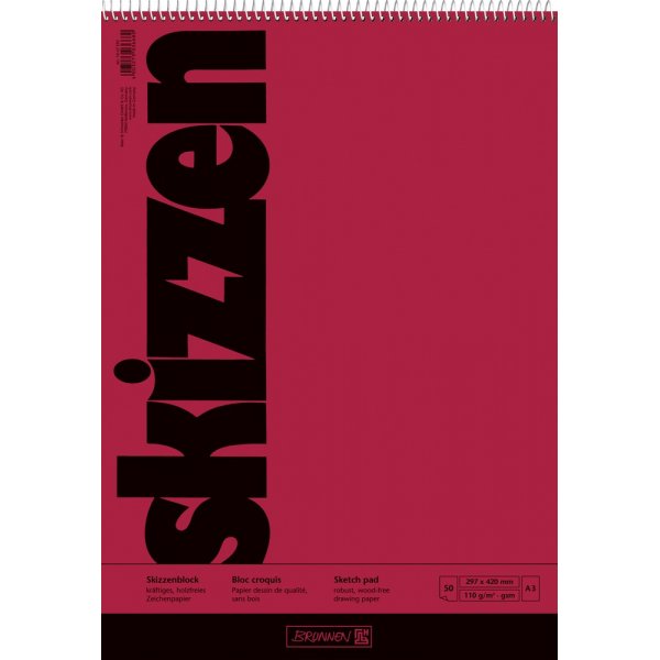 Skizzenblock - A3 110g (50 Seiten)