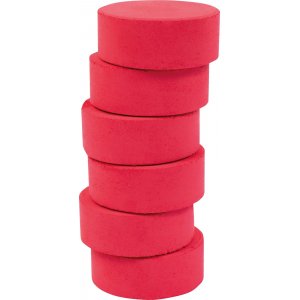 Farbpucks 44 mm - dunkelrot - 6 Stk Farbpucks 44 mm - dunkelrot - 6 Stk