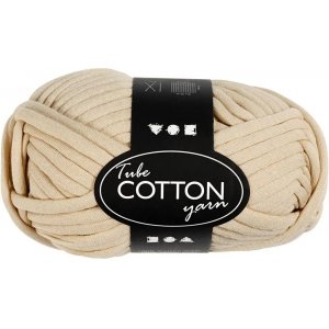Schlauchgarn - Beige - L: 45 m - 100 g Schlauchgarn - Beige - L: 45 m - 100 g