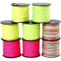 Krawattenschnur - Neongrn - Neonpink - Neongelb - Neonmix - 8 x 28 m
