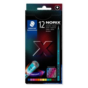 NORIX Buntstifte, verschiedene Farben - 12er-Packung